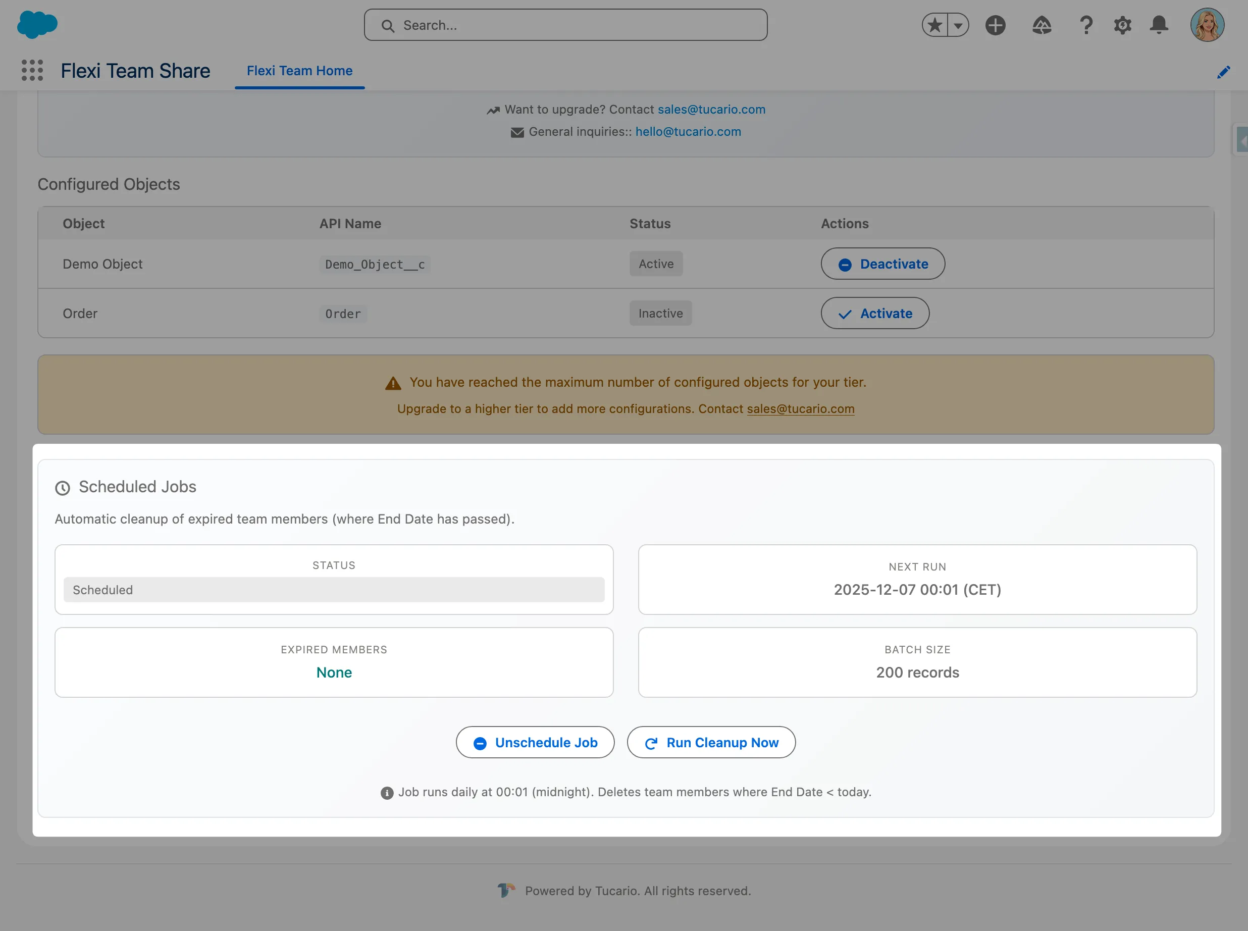 Scheduled Jobs in Setup