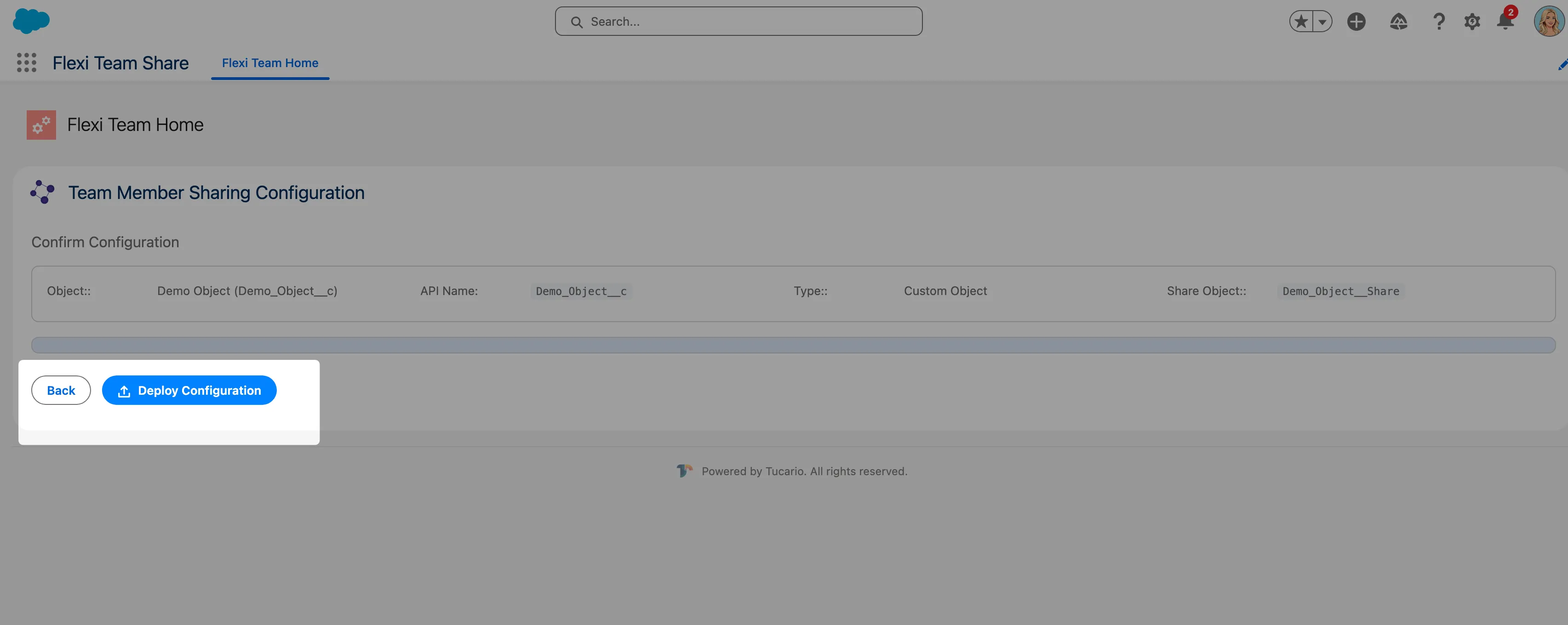 Add Configuration - Deploy